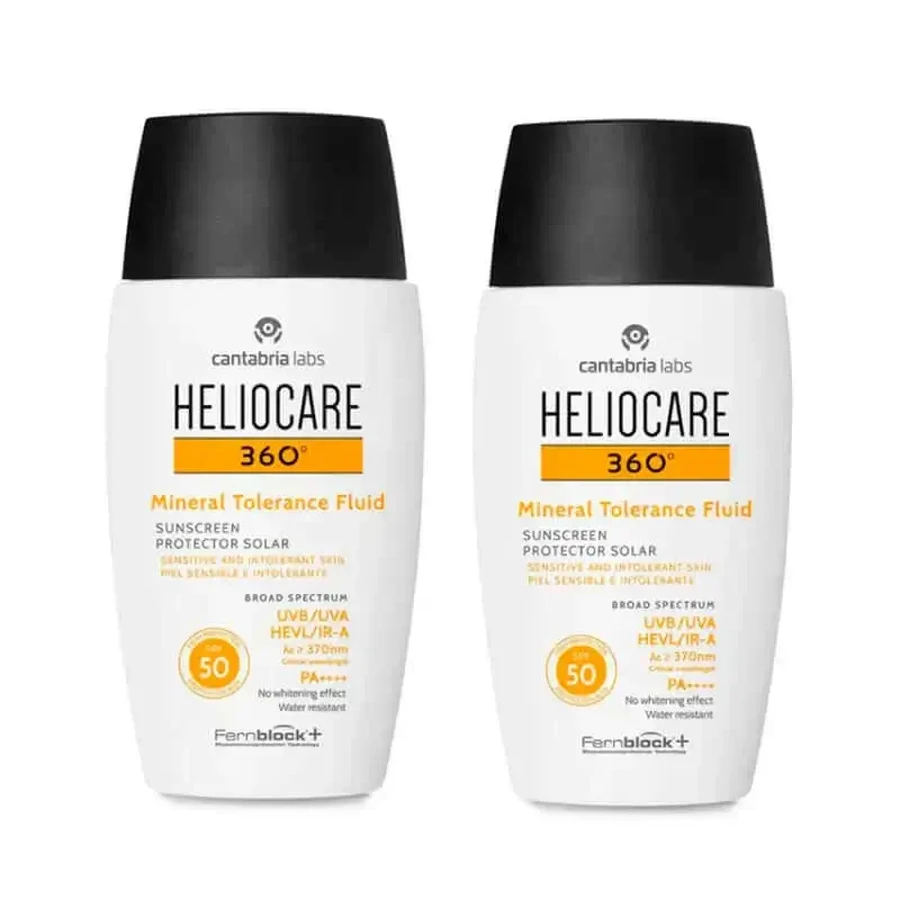 Heliocare Double 360° Mineral Tolerance Fluid Spf50, 2X50 Ml: цены и характеристики