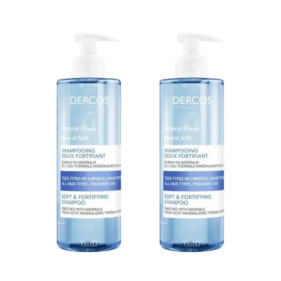 Vichy Dercos Technique Минеральный шампунь частого использования, 2X400 мл: цены и характеристики