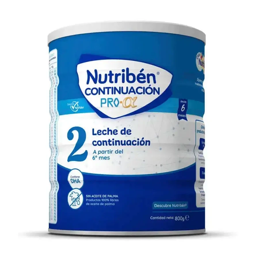 Молоко Nutribén Pro-Alpha 2 Follow-on, 800 г: цены и характеристики