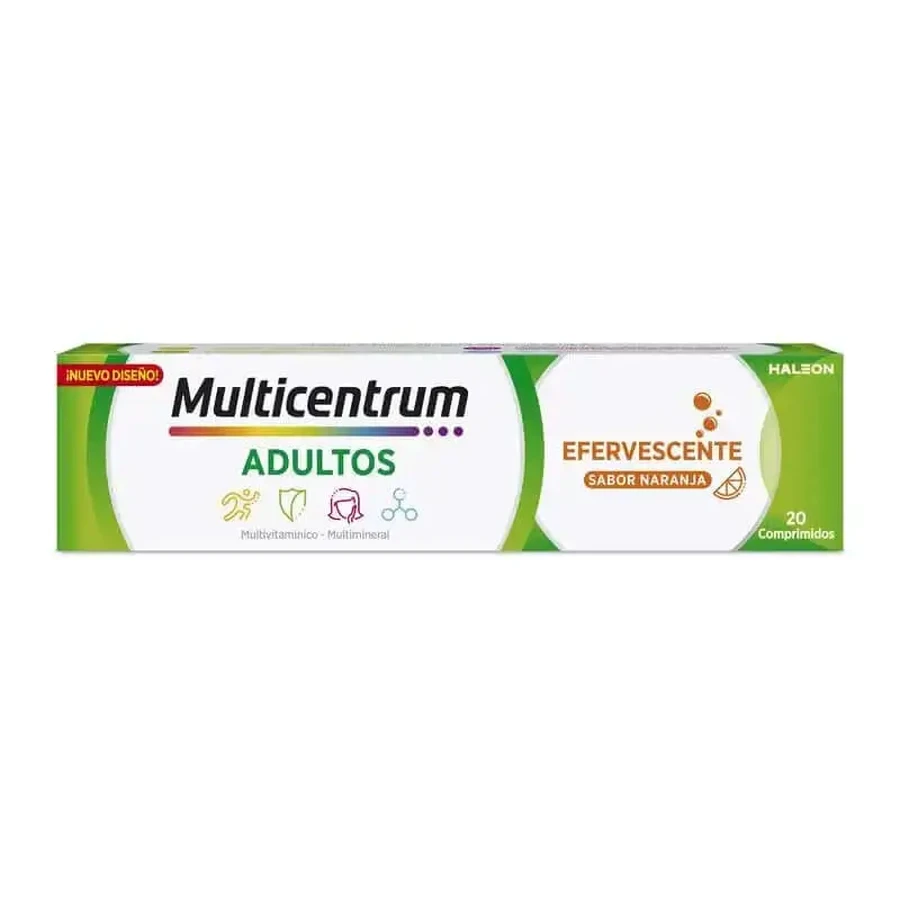 Мультицентрум шипучий Мультивитаминная пищевая добавка для взрослых, 20 таблеток: цены и характеристики