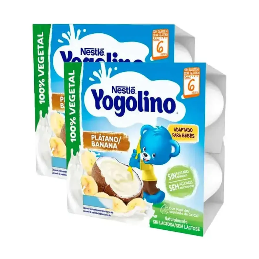 Yogolino Yogolino Кокосовий банан, упаковка 2, 4X90G: ціни та характеристики