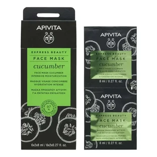 Інтенсивна зволожуюча маска APIVITA Express Beauty з огірком