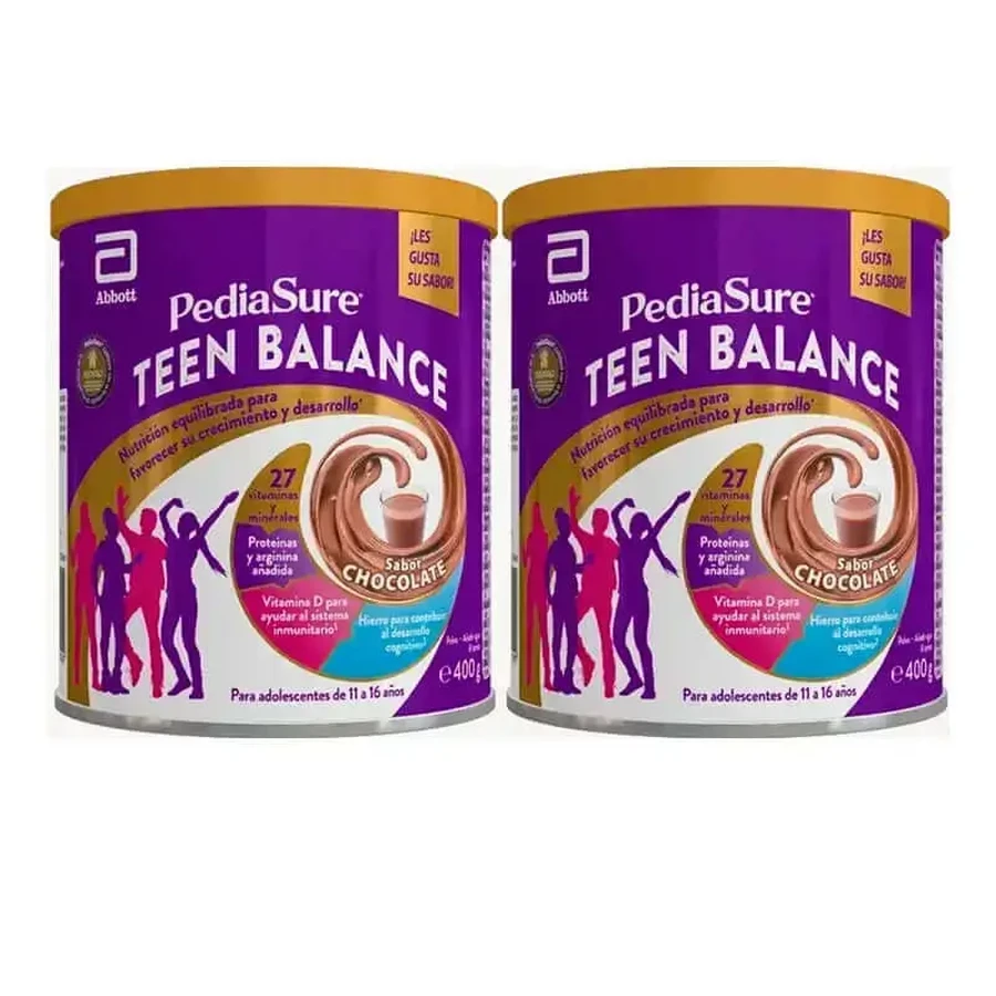 Pediasure Teen Balance Шоколадний порошок Харчова добавка для підлітків, упаковка 2 х 400 г: ціни та характеристики