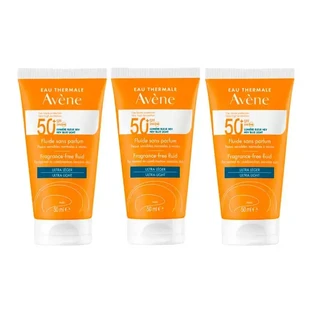 Avene Sunscreen Fluid Sunscreen Fragrance Free Spf 50+, 3 x 50 мл
