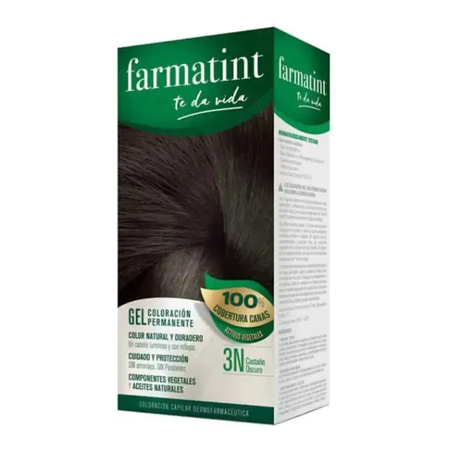 Гель для перманентного окрашивания Farmatint 3N темно-коричневый: цены и характеристики