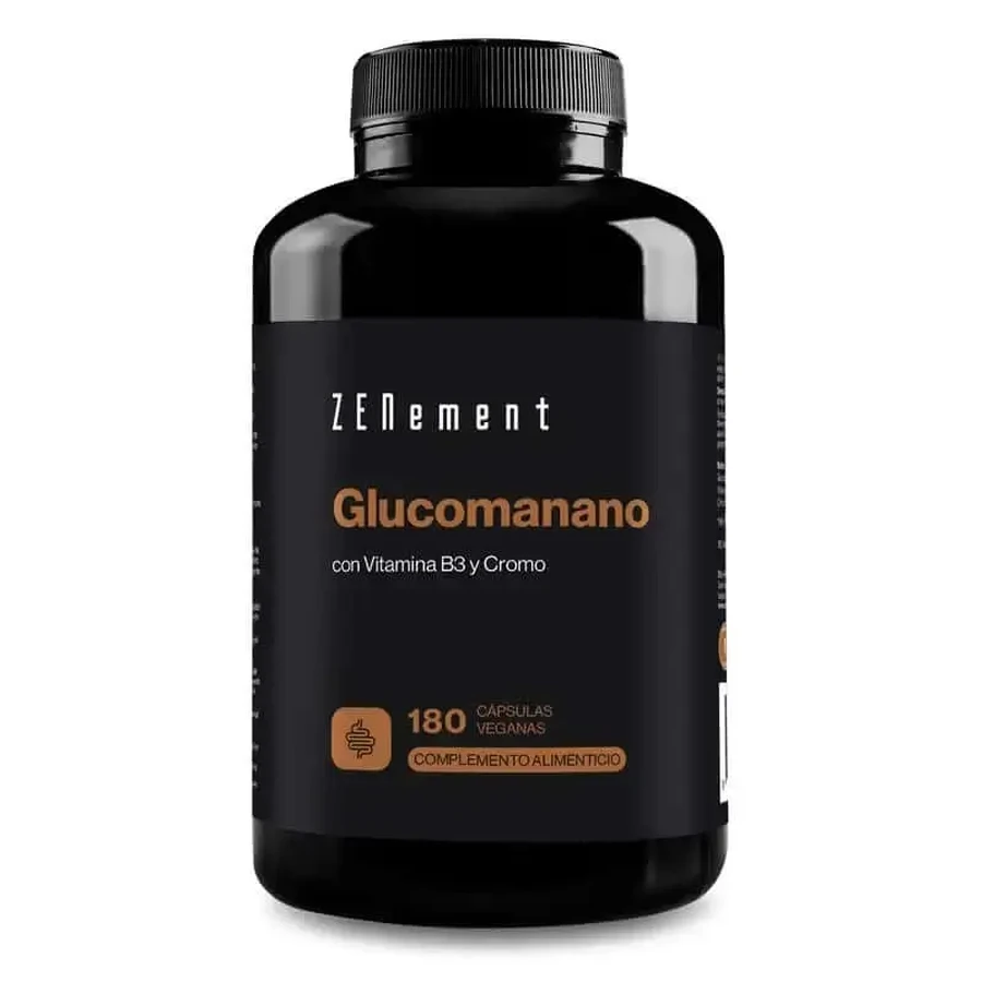 Zenement Glucomannan Natural Satisfaction 180 веганських капсул: ціни та характеристики