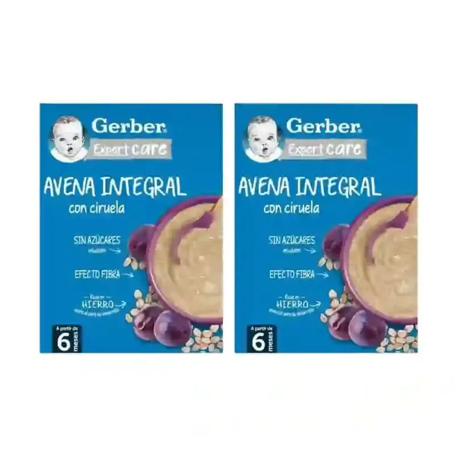 Каша Gerber вівсяна зі сливами, 2х250 г: ціни та характеристики