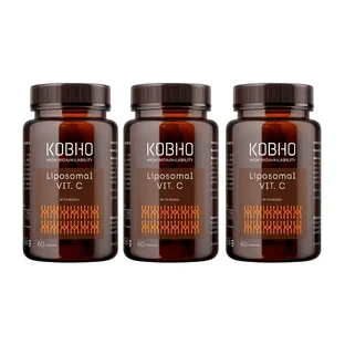 Kobho Labs Lipozomal Triple Lipozomal Supplement Vitamin C + Reishi, 3 x 60 капсул