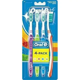 Зубная щетка Oral-B Medium 123 Shiny Clean, 4 шт.
