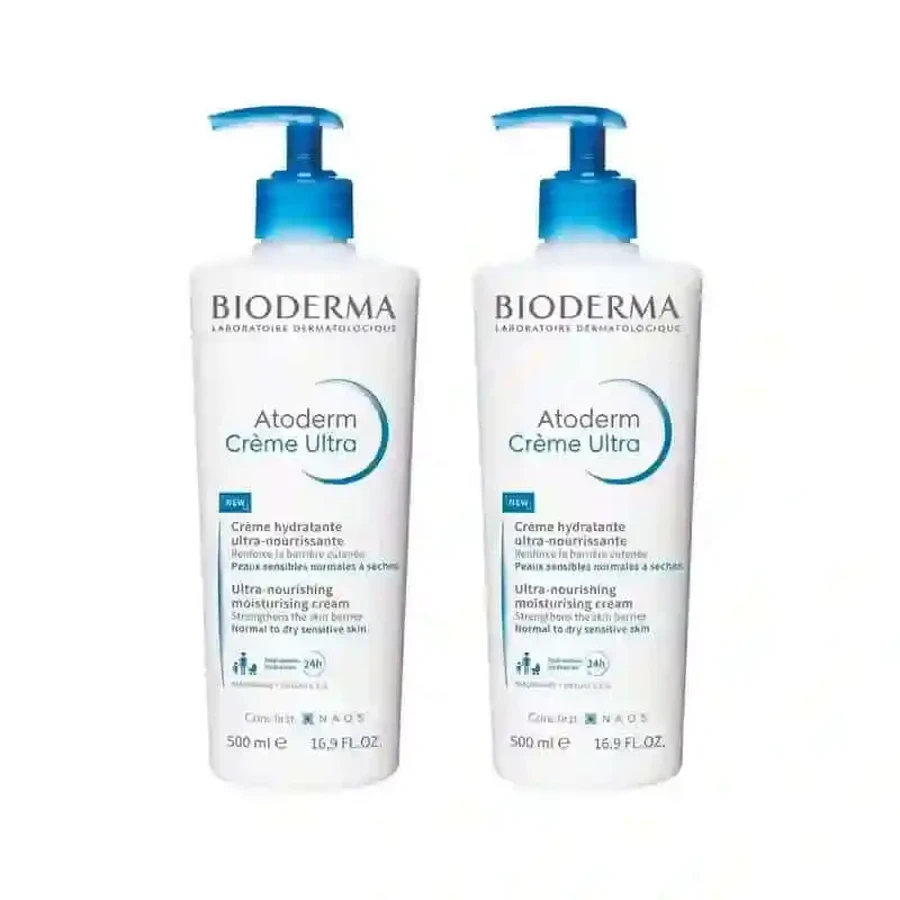 Bioderma Atoderm Ультра живильний крем, 2X500 мл: ціни та характеристики