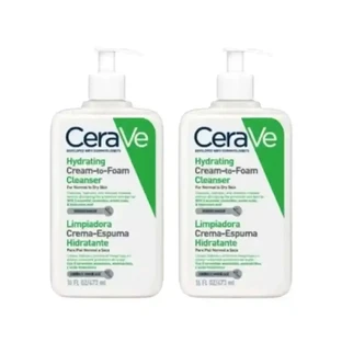 CeraVe Очищуючий крем - зволожуюча пінка, 2X473 мл