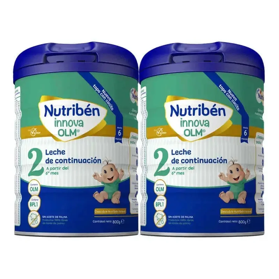 Молочко Nutribén Innova 2 наступне молочко, 2 х 800 г: ціни та характеристики