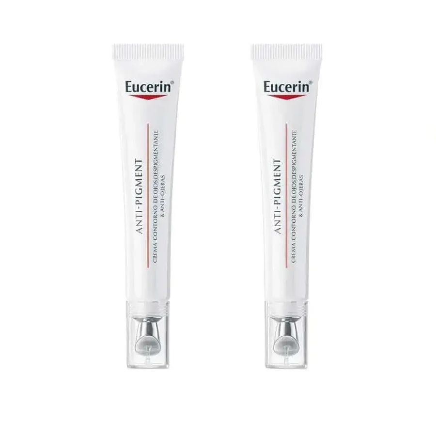 Eucerin Duplo Eye Contour Deigmenting & Anti-Puffiness Eye Contour Corrector, 2х15 мл, депігментуючий та проти набряків під очима: ціни та характеристики