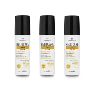 Гель-гель Heliocare 360º Кольоровий безмасляний бежевий Spf 50+, 3X50 мл, 3X50 мл