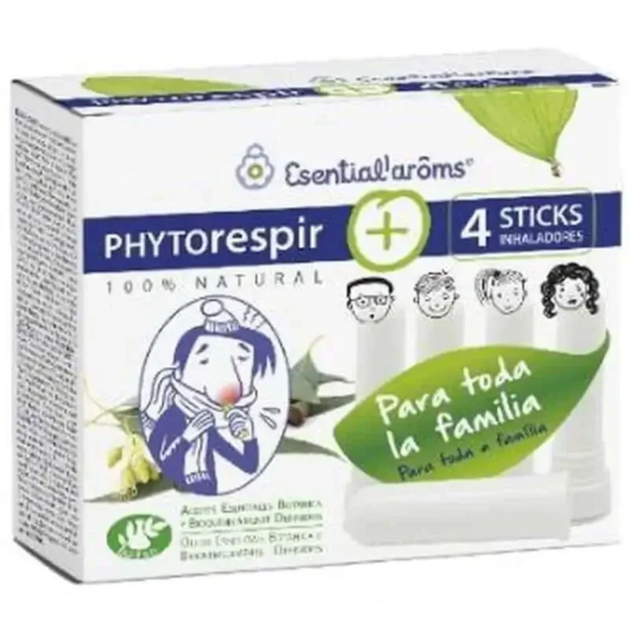 Esential Aromes Фітореспіратор флакон 30 мл + 4 інгаляційні палички: ціни та характеристики
