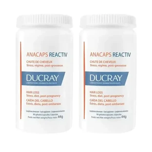 Пищевая добавка от выпадения волос Ducray Anacaps Reactiv, упаковка 2 x 90 таблеток