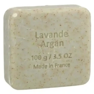 Відлущувальне мило-таблетки Savon Du Midi Аргано-лавандовий пілінг 100 гр. Біо
