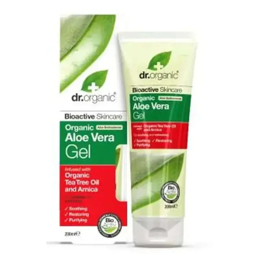Dr. Organic Гель алое вера з чайним деревом та арнікою 200мл.: ціни та характеристики