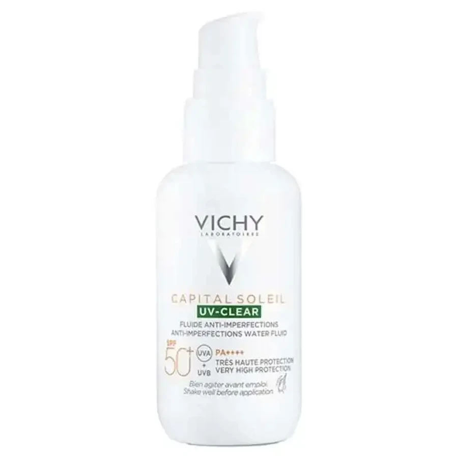 Vichy Capital Soleil Uv Clear Anti-Imperfection Fluid SPF50+ 40 мл: цены и характеристики