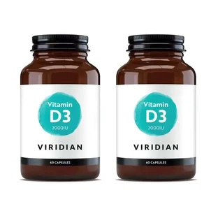 Viridian Vegan Vitamin D3 2000 Iu, 2X60 капсул