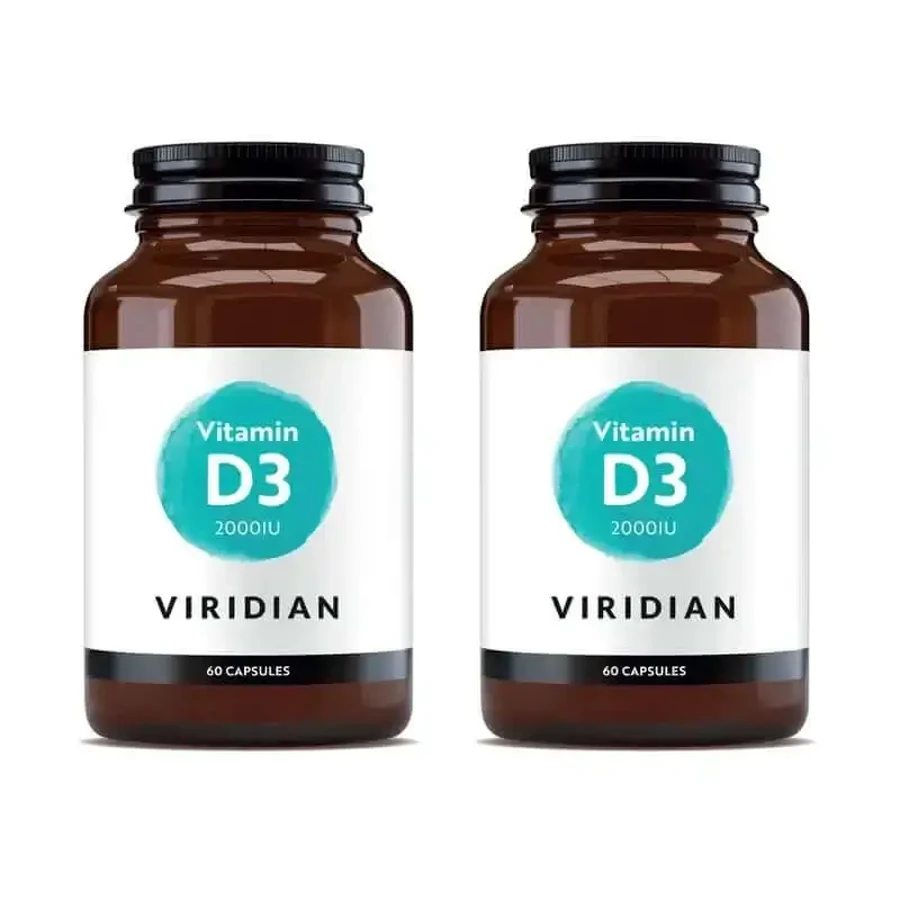 Viridian Vegan Vitamin D3 2000 Iu, 2X60 капсул: цены и характеристики