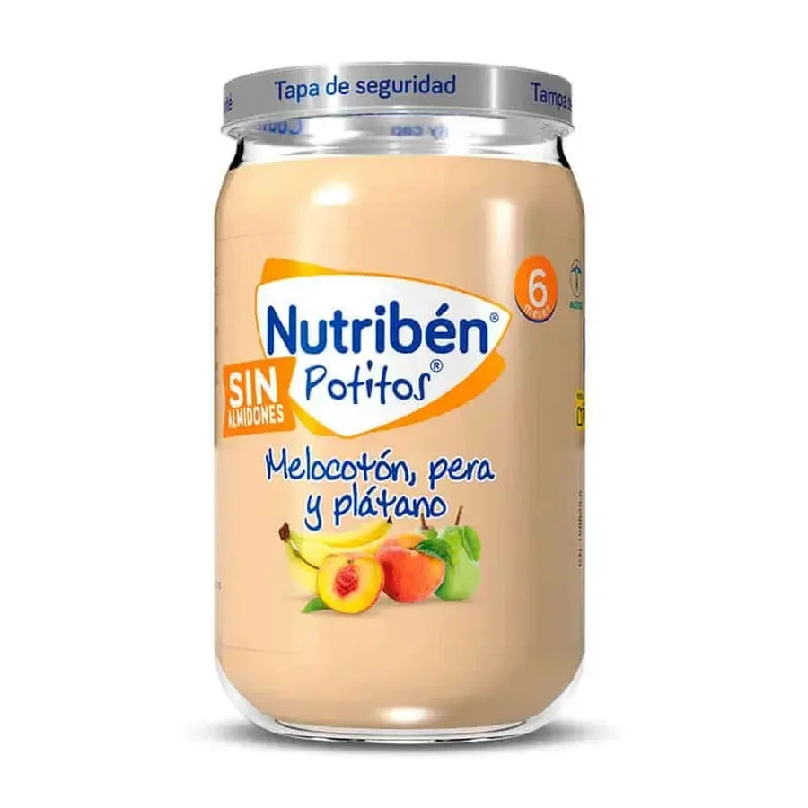 Nutribén Potito Персик, груша та банан, 235г: ціни та характеристики