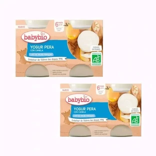 Babybio Коров'ячий грушевий йогурт, упаковка 2 х 2Х130 г