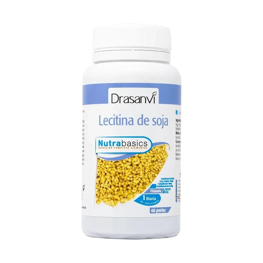 Drasanvi Соєвий лецитин 1200 мг Drasanvi Soy Lecithin 1200Mg Nutrabasic у пляшці, 48 перлин: ціни та характеристики