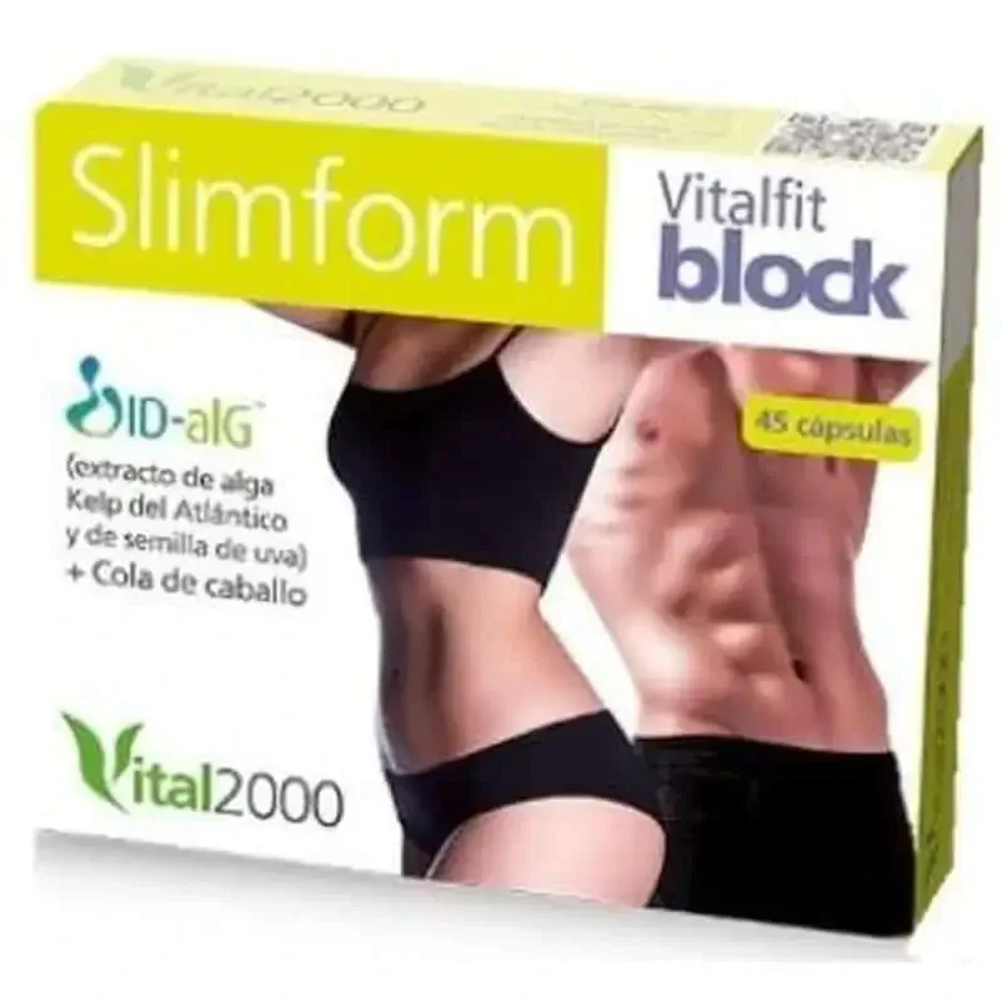 Vital 2000 Slimform Block 45 капсул: ціни та характеристики