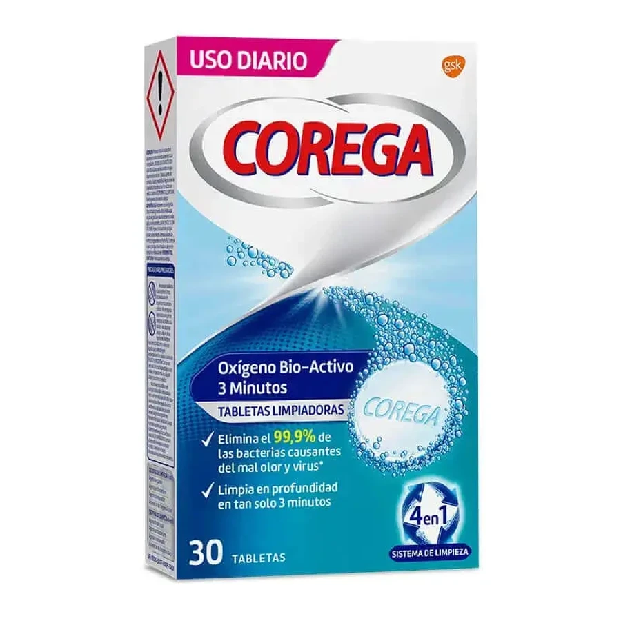 Corega Oxygen Biactive, 30 таблеток: цены и характеристики