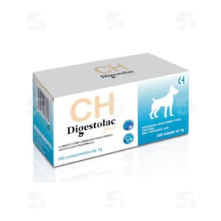 CHEMICAL IBERICA Digestolac Plus, XS-XL, добавка для травної системи для собак, коробка, 240 таблеток