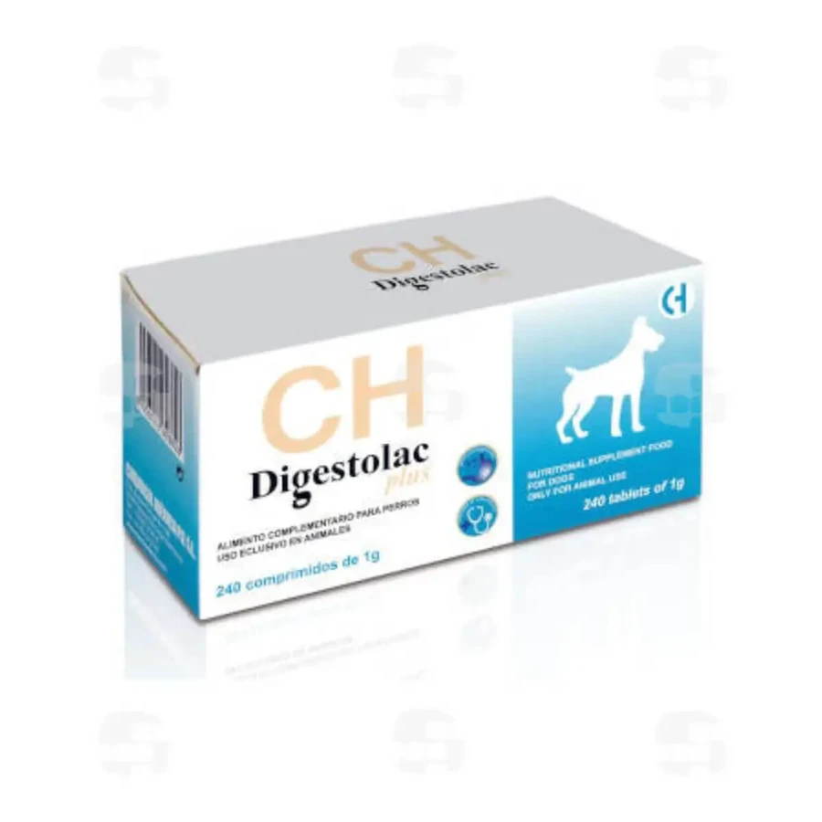 CHEMICAL IBERICA Digestolac Plus, XS-XL, добавка для травної системи для собак, коробка, 240 таблеток: ціни та характеристики