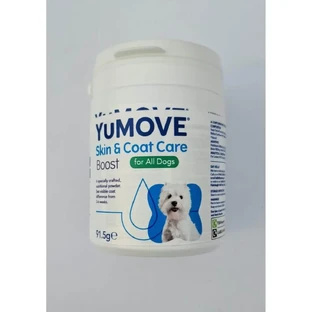 YuMOVE Skin & Coat Care Boost, XS-XL, добавка для кожи и шерсти собак, флакон, порошок, 91,5 г