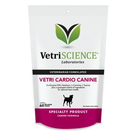 VETRI SCIENCE Vetri SCIENCE Vetri Cardio, жувальні пастилки, серцево-судинні добавки для собак, 60 жувальних ковпачків: ціни та характеристики