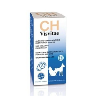 CHEMICAL IBERICA Visvitae, XS-XL, офтальмологическая добавка для собак и кошек, коробка, 20 таблеток