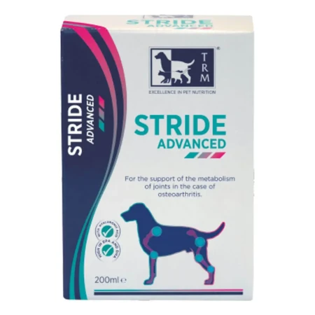 TRM Stride Advanced, XS-XL, добавка для суставов для собак, флакон, 200 мл суспензия для приема внутрь: цены и характеристики