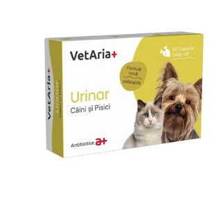 VETARIA+ Urinary, XS-XL, добавка для мочевыделительной системы для собак, курица, коробка, 30 капсул