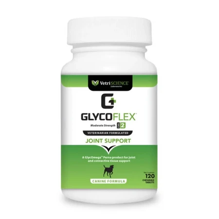 VETRISCIENCE Healthy Hip & Joint (Glycoflex stage2), XS-XL, добавка для суглобів для собак, пляшка, 90 жувальних таблеток: ціни та характеристики
