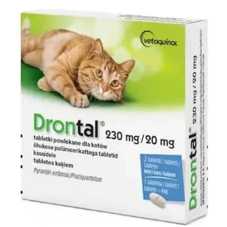 Дронтал для котів проти паразитів, таблетки 3х2, Bayer Vet, таблетки для внутрішньої обробки, Bayer Vet: ціни та характеристики