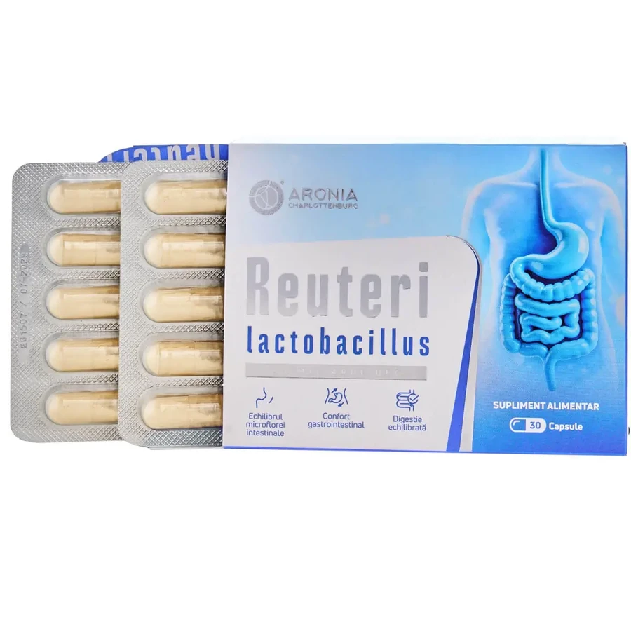 Lactobacillus Reuteri - концентрат пробиотика с 50 миллиардами КОЕ, 30 капсул: цены и характеристики
