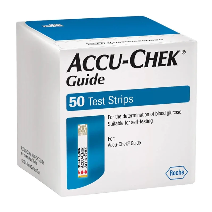 Roche Accu-Chek Guide 50 тест-смужок для визначення рівня глюкози в крові: ціни та характеристики