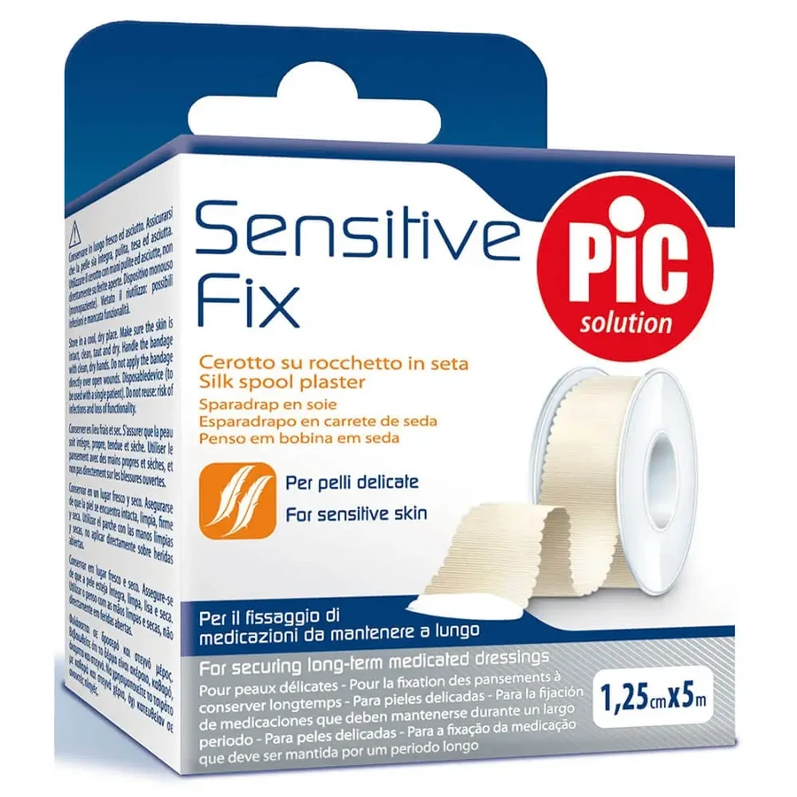 Самоклеящаяся лента Pic Sensitive Fix Silk 1,25 см x 5 м: цены и характеристики