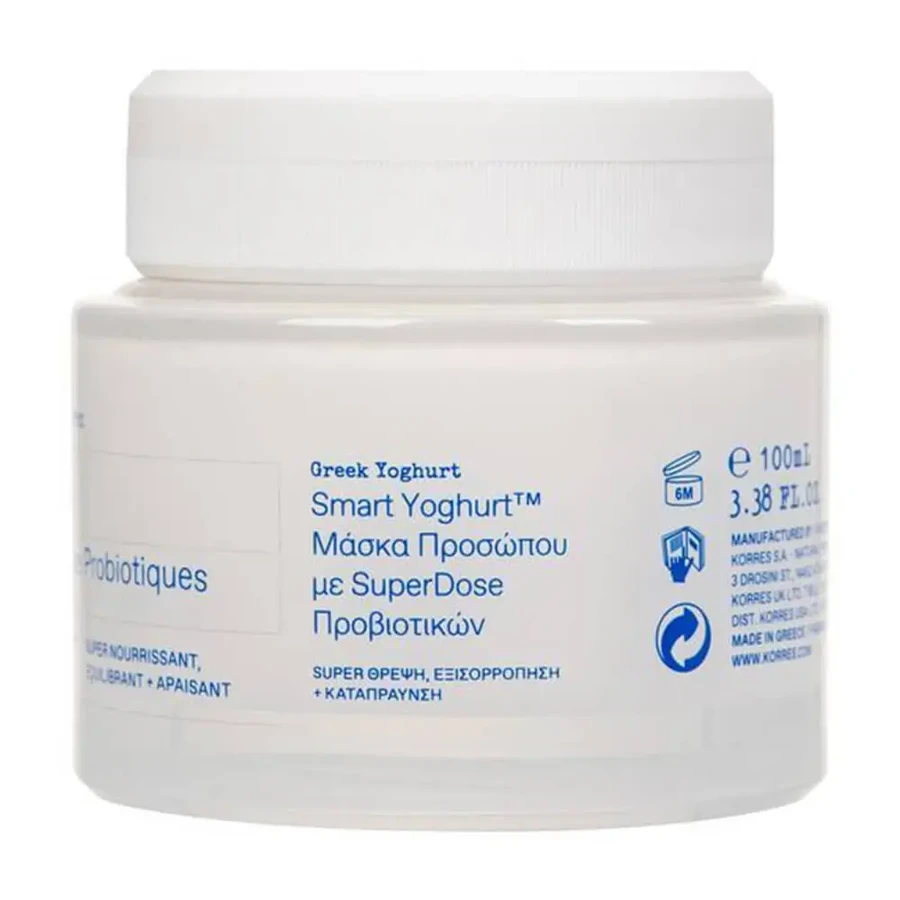 Korres Smart Yoghurt Face Mask with Superdose Probiotics 100ml: цены и характеристики