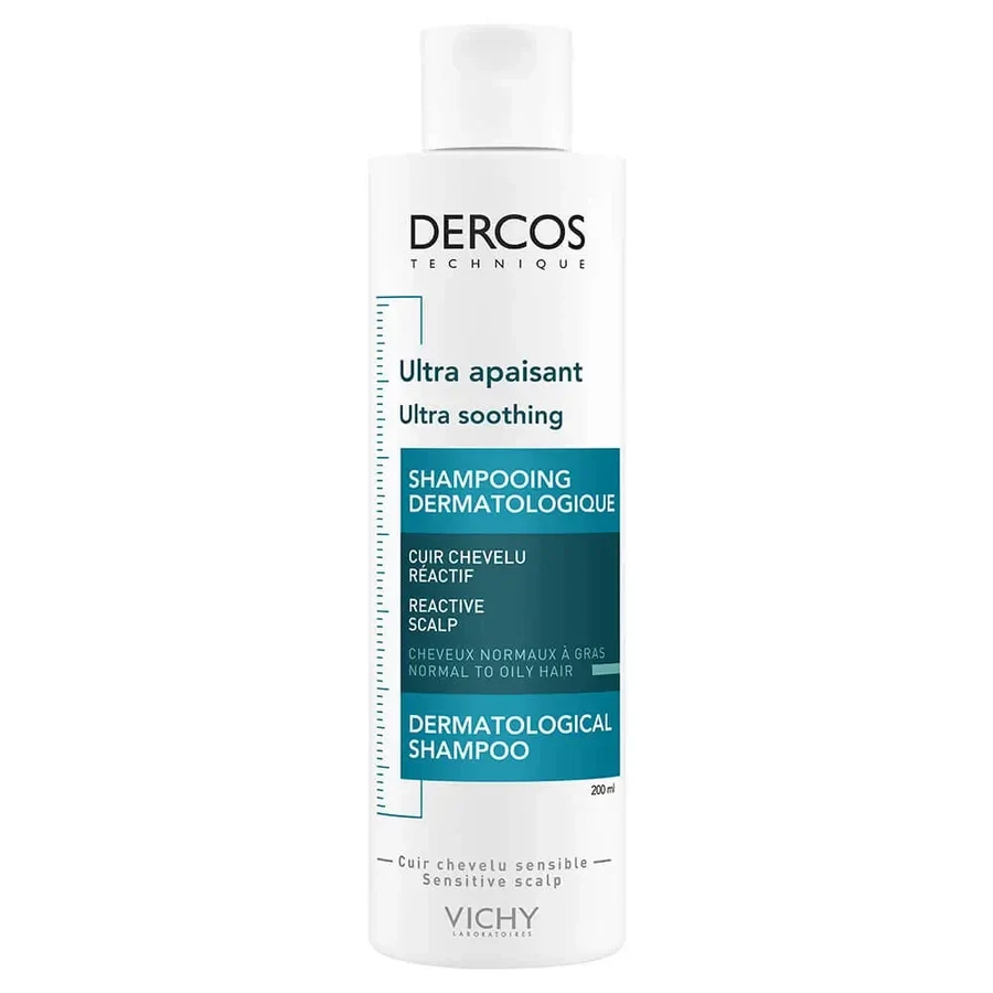 Vichy Dercos Ультра заспокійливий шампунь для нормального жирного волосся 200 мл: ціни та характеристики