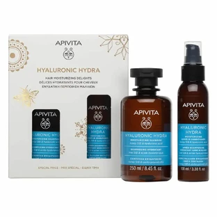 Apivita Promo Pack Гіалуроновий зволожуючий шампунь 250 мл та зволожуючий кондиціонер 100 мл