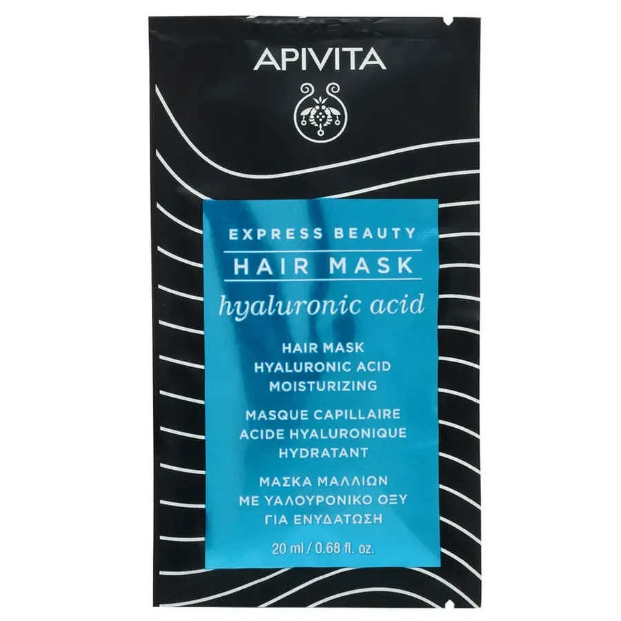 Apivita Express Beauty Маска для волос с гиалуроновой кислотой 20 мл: цены и характеристики