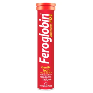 Vitabiotics Feroglobin Fizz Orange Flavour 20 шипучих таблеток