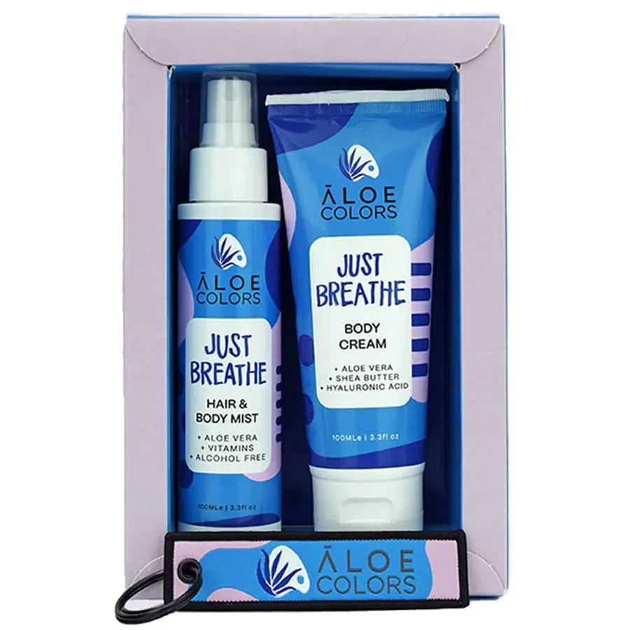 Подарунковий набір Aloe+ Colors Just Breathe Просто дихай Просто дихай Подарунковий набір для волосся та тіла 100 мл та крем для тіла 100 мл: ціни та характеристики