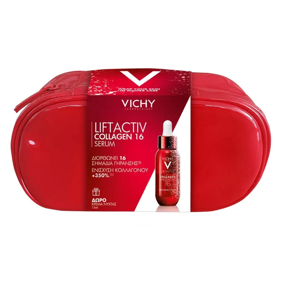Промо-пакет Vichy Liftactiv Collagen Specialist 16 Сироватка 30 мл та нічний крем Liftactiv Collagen Specialist 15 мл: ціни та характеристики
