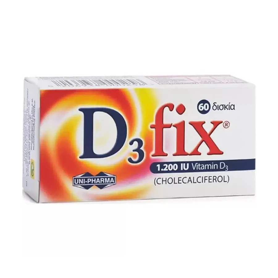 Uni-Pharma D3 Fix 1200 МЕ 60 таблеток: цены и характеристики